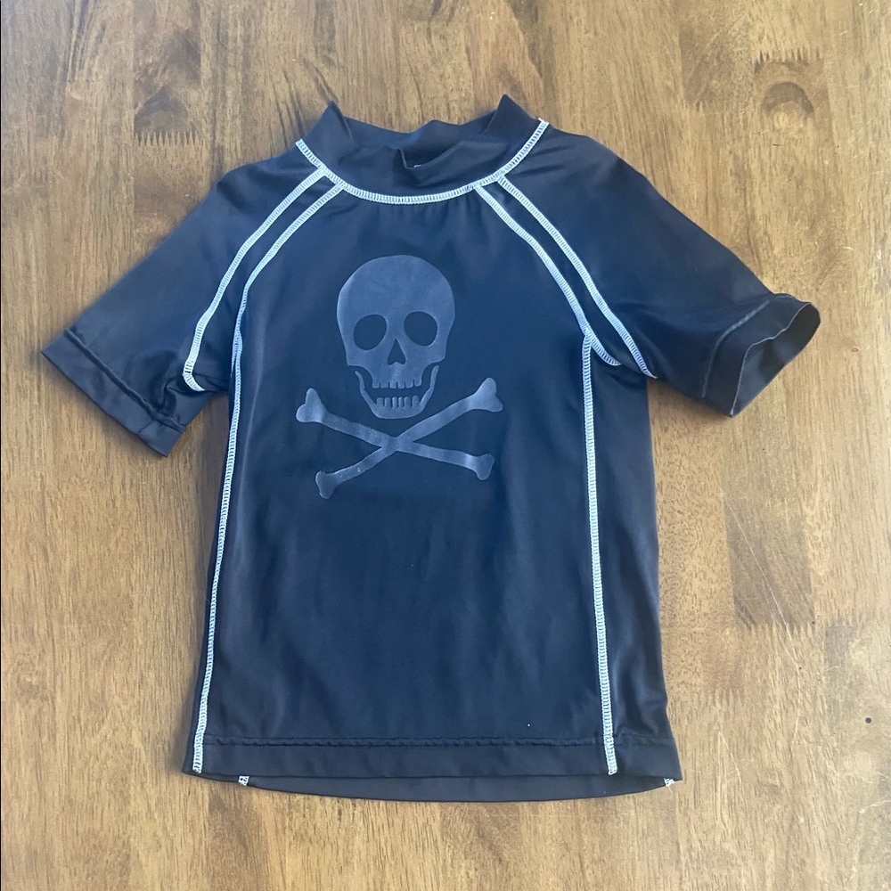 Gymboree Skull and Crossbones Rash Guard